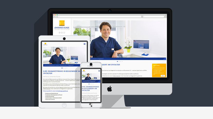 Zahnarztpraxis Deggendorf Zahnarzt Johannes Kunze, Website